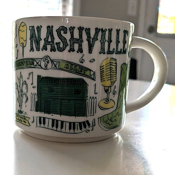 🆕✨ Starbucks Been There Series Nashville Ceramic Mug, 14 Oz - Picture 2 of 7